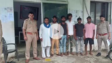 मथुरा: थाना जैत पुलिस ने 6 चोरों को चोरी के सामान और गाड़ी के साथ पकड़ा