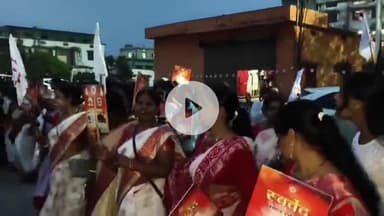 सिमडेगा: विहंगम योग संत समाज के संत विज्ञान देव महाराज के आगमन को लेकर सिमडेगा प्रिंस चौक में की गई तैयारी