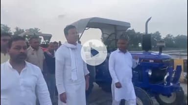 थानेसर: राज्यसभा सांसद रणदीप सुरजेवाला ने शाहबाद में जलभराव प्रभावित गांवों का दौरा किया, सरकार पर साधा निशाना