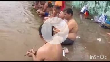 बुदनी: बुदनी के नर्मदा घाट पर पितृपक्ष शुरू, पितरों की शांति के लिए उमड़ी आस्था