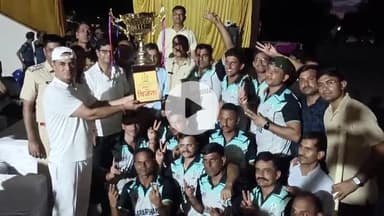 सरदारशहर: सद्भावना क्रिकेट प्रतियोगिता सीजन थ्री के फाइनल में पुलिस टीम ने मंत्रालयिक कर्मचारियों को हराकर दर्ज की जीत