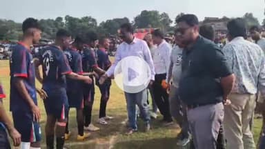 कोलेबिरा: लचरागढ़ फुटबॉल फाइनल: जय मां तारा बसिया 5-4 से विजयी, कोलेबिरा विधायक नमन बिक्सल कोनगाड़ी रहे मौजूद