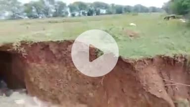 आरंग: आरंग में महानदी की मुख्य नहर टूटी, नहर की दरार लगातार बढ़ती जा रही है