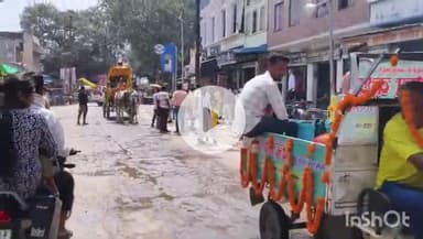 छिबरामऊ: नगर में बड़ी धूमधाम से निकाली गई 751 भव्य कलश शोभा यात्रा, कालका देवी मंदिर से हुआ कलश यात्रा का शुभारंभ