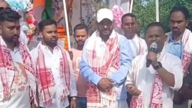 ओरमांझी: राष्ट्रीय युवा शक्ति की पदयात्रा ओरमांझी पहुंची, शिबू सोरेन को भारत रत्न देने की मांग