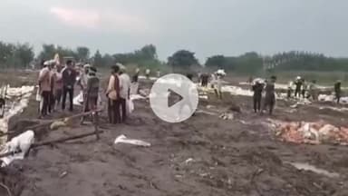 जगाधरी: टापू कमालपुर में बरसात के पानी से हो रहे भूमि कटाव को रोकने के लिए सिंचाई विभाग ने शुरू किया राहत कार्य