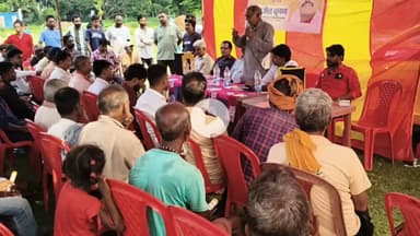 बसमतिया में प्रसेनजीत कृष्ण जनसुराज पार्टी का सभा आयोजित किया गया