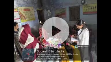 सुपौल: करीयों पंचायत में आईसीडीएस पदाधिकारी ने विभिन्न आंगनबाड़ी केंद्रों का किया निरीक्षण