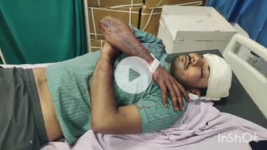 भीलवाड़ा: हमीरगढ़ के समीप हाइवे पर चलती पिकअप का टायर फटने से पिकअप पलटी, हादसे में चालक और खलासी गंभीर घायल हुए