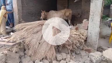 सिरदला: मिट्टी की दीवार गिरने से युवक की मौत, गाय भी हुई जख्मी