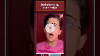 Delhi झील बन गई, सरकार कहां है?: Atishi#delhigovernment #delhifood #atishi#bjpvsaap #shortsvideo