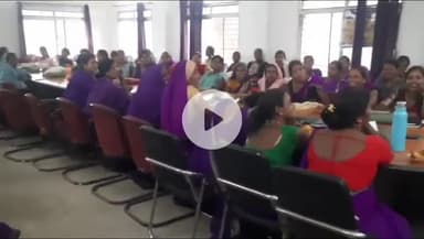 सिंगरौली: जनपद पंचायत बैढ़न के सभागार में सीआरपीओ द्वारा 'एक बगिया मां' अभियान के तहत प्रशिक्षण दिया गया