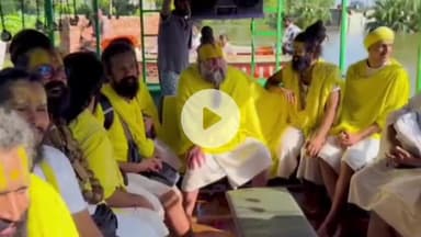 मथुरा: माँ यमुना महारानी के रौद्र रूप को देखने निकले संत प्रेमानंद महाराज