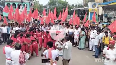 सासाराम: सासाराम में माले द्वारा गाजा-बाजा के साथ निकाला गया जुलूस, पुरानी जीटी रोड पर