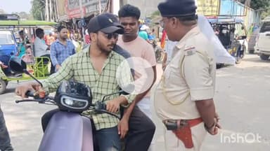 मेदिनीनगर (डालटनगंज): मेदिनीनगर के छःमुहान में ट्रैफिक जांच अभियान, ₹28,350 का जुर्माना वसूला, कई वाहन जब्त