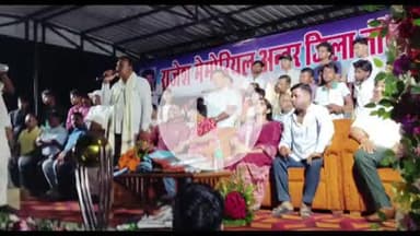 डोमचांच: राजेश मेमोरियल अंतर जिला नॉकआउट फुटबॉल टूर्नामेंट डोमचांच फाइनल मैच धनबाद टीम ने 3-1 से जीता