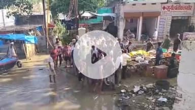 बाह: बटेश्वर क्षेत्र में बाढ़ का निरीक्षण किया गया, नाव की व्यवस्था की गई