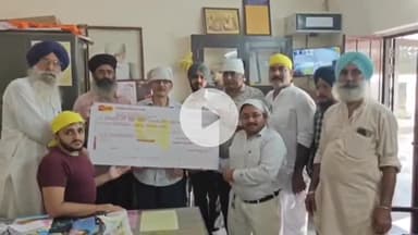 पूरनपुर: ठाकुरद्वारा मंदिर समिति ने पंजाब बाढ़ पीड़ितों की मदद के लिए सौंपा ₹51 हजार का चेक