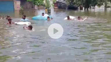 मथुरा: शहर मथुरा में यमुना का पानी घटा, लेकिन बाढ़ से लोगों की मुश्किलें बरकरार, घरों की छत पर अभी भी बसेरा जारी