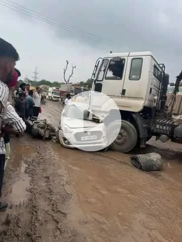 बद्दी: बद्दी पिंजौर नेशनल हाईवे 105 पर हुई भीषण दुर्घटना