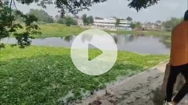 डोमचांच: गुवाअहरी तालाब के सौंदर्यीकरण में लापरवाही, हादसे का खतरा