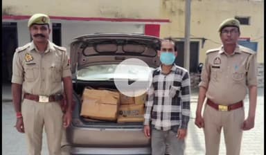 खेकड़ा: दिल्ली निवासी अवैध शराब तस्करी के आरोपी को खेकड़ा पुलिस ने गिरफ्तार, गाड़ी सहित 40 पेटी हरियाणा मार्का शराब बरामद