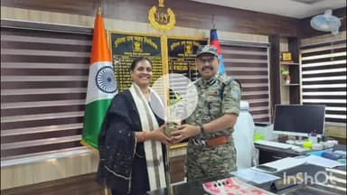 मेदिनीनगर (डालटनगंज): नशा मुक्ति अभियान को लेकर डीआईजी नौशाद आलम से मिलीं औषधी सहायक निदेशक प्रतिभा झा