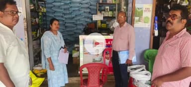 कोलेबिरा: खाद-बीज दुकानों की हुई जांच, कालाबाजारी पर सख्त निगरानी रखी जा रही है