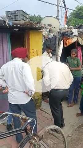 BJP Nagar Nigam ka kahar Mata Mansa Devi Gandhi colony jabardasti token diye ja rahe hain police cable se #Panchkula #Ch