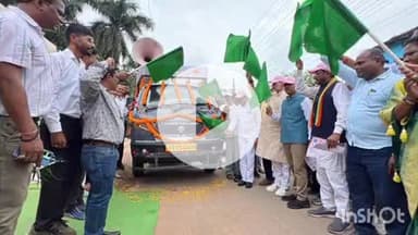 जगदलपुर: जगदलपुर में प्रधानमंत्री सूर्य घर योजना जागरूकता रथ को वन मंत्री केदार कश्यप ने हरी झंडी दिखाकर किया रवाना