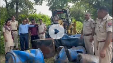 झालरापाटन: झालावाड़ आबकारी विभाग ने गुढ़ा गावंडी में अवैध हथकढ़ शराब जब्त कर भट्टियां की नष्ट