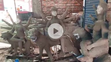 बासोदा: गंजबासौदा में दुर्गा प्रतिमा का निर्माण ज़ोरों पर, कारीगर दिन-रात जुटे