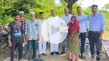 मावली: गुपड़ी पंचायत के मन्देरिया गांव में वनवासी कल्याण परिषद के प्रदेश संगठन मंत्री ने पीड़ित परिवारों को आर्थिक सहायता सौंपी