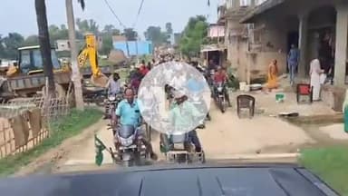 परिहार: परिहार में जिला परिषद सदस्य के नेतृत्व में सैकड़ों युवाओं ने निकाली बाइक रैली