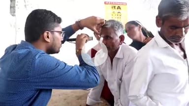 खंडवा नगर: ग्राम कालमुखी में स्वास्थ्य शिविर का आयोजन, सांसद, विधायक और अरविंदो अस्पताल के डॉक्टर रहे मौजूद