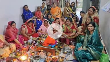 खंडवा नगर: आनंद नगर में महिलाओं ने एकत्रित होकर मनाया गज महालक्ष्मी व्रत, की पूजा-अर्चना