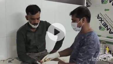 छिबरामऊ: विशुनगढ़ रोड रामलीला मैदान के पास तेज रफ्तार अज्ञात वाहन ने बाइक में मारी टक्कर, बाइक सवार 2 युवक घायल, कराया गया भर्ती