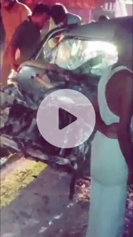 देवधर में ऑल्टो कार और डंपर की टक्कर, तीन लोग गंभीर रूप से घायल