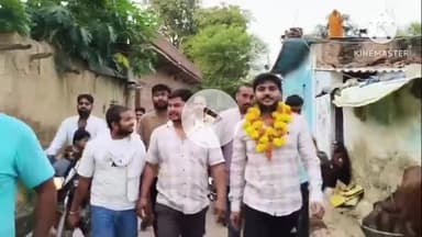 MPPSC की परीक्षा पास कर DSP विवेक सिंह पहुंचे अपने गांव रिमारी सतना, ग्रामीणों ने किया भव्य स्वागत.#viveksingh #dsp #mp