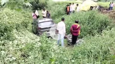 बदलापुर: देवरामपुर पानी टंकी के पास कार और बाइक की भिड़ंत में बाइक सवार युवक घायल