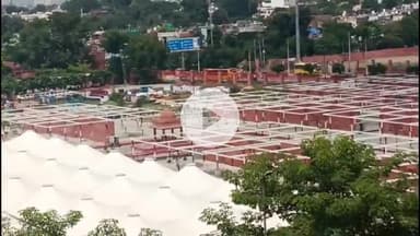 लाडपुरा: कोटा दशहरा मेले को लेकर सभी तैयारियां पूरी, 215 फीट लंबे रावण का निर्माण अंतिम चरण में, मेला कमेटी ने किया निरीक्षण