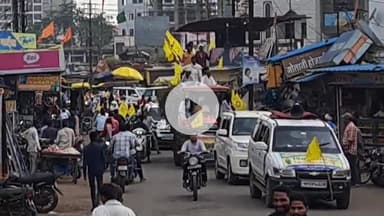 खालवा: राष्ट्रीय किसान मजदूर महासंघ ने इंदिरा सागर बांध के डूब प्रभावितों के लिए वाहन रैली निकालकर ज्ञापन दिया