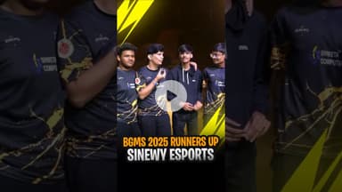 Sinewy Esports on being 2nd in BGMS 2025 ⬆️ #sinewy #bgmi #bgms