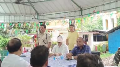 शिकारीपाड़ा: दुर्गापूजा को लेकर शिकारीपाड़ा थाना परिसर में शांति समिति की बैठक आयोजित