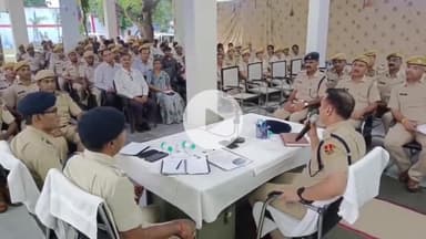 झालरापाटन: झालावाड़ पुलिस अधीक्षक अमित कुमार ने पुलिस लाइन में सम्पर्क सभा का आयोजन किया