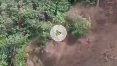 देहरादून: मसूरी में भूस्खलन से दरका हाईवे, लोगों को आने-जाने में हो रही परेशानी, वीडियो हुआ वायरल