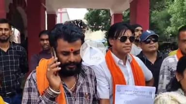 दुर्ग: गैर हिंदू द्वारा नवरात्रि में गरबा आयोजन का विरोध, हिंदूवादी संगठनों ने जिलामुख्यालय पुलिस अधिकारी को ज्ञापन सौंपा