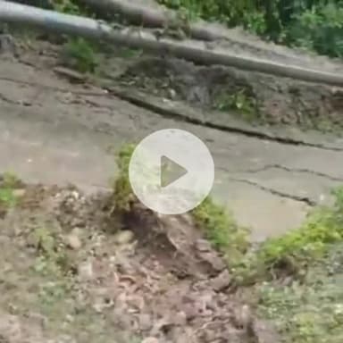 सुलह: गरडेड गांव में भूस्खलन, गांव को खाली करवाया गया, 10 फीट तक धंसी जमीन