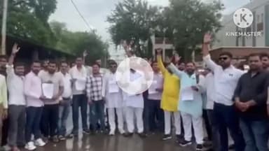 सतना कलेक्ट्रेट में राम राज सेना ने नवरात्रि व गरबा पर अश्लील गानों का विरोध किया, कलेक्टर को ज्ञापन सौंपा