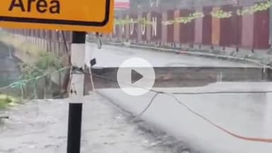 देहरादून: नंदा की चौकी के पास बना पुल नदी के तेज बहाव में बहा, आवाजाही बंद